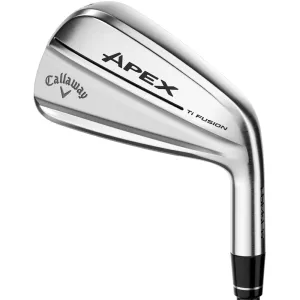 Final Call Callaway Apex Ti Fusion Chrome Plated Irons - Steel Everyones Talking, Golf belt with ball marker, Golf bag cooler pocket, Vegan golf shoes
