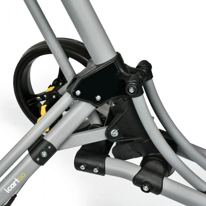 iCart Go 3-Wheel Push Trolley - Grey/Black, Adjustable golf driver, Graphite golf shafts, Golf ball stamp kit