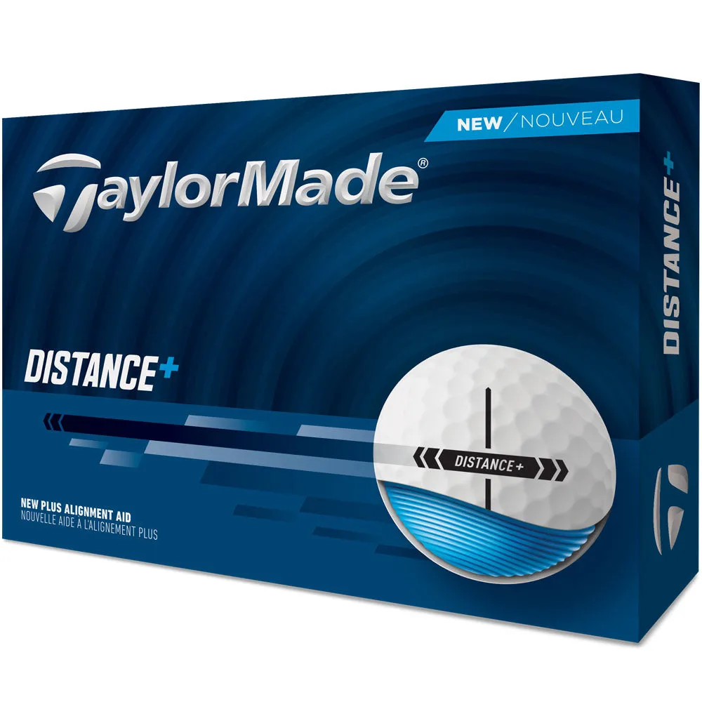 TaylorMade Distance  Golf Balls - White - 12 Pack, Golf simulator for home