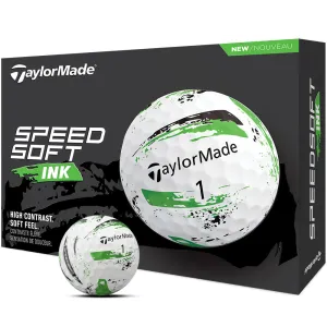 Final Call TaylorMade SpeedSoft Golf Balls - Ink Green - 12 Pack New & Noteworthy, Golf belt with ball marker, Golf bag cooler pocket, Recycled golf balls