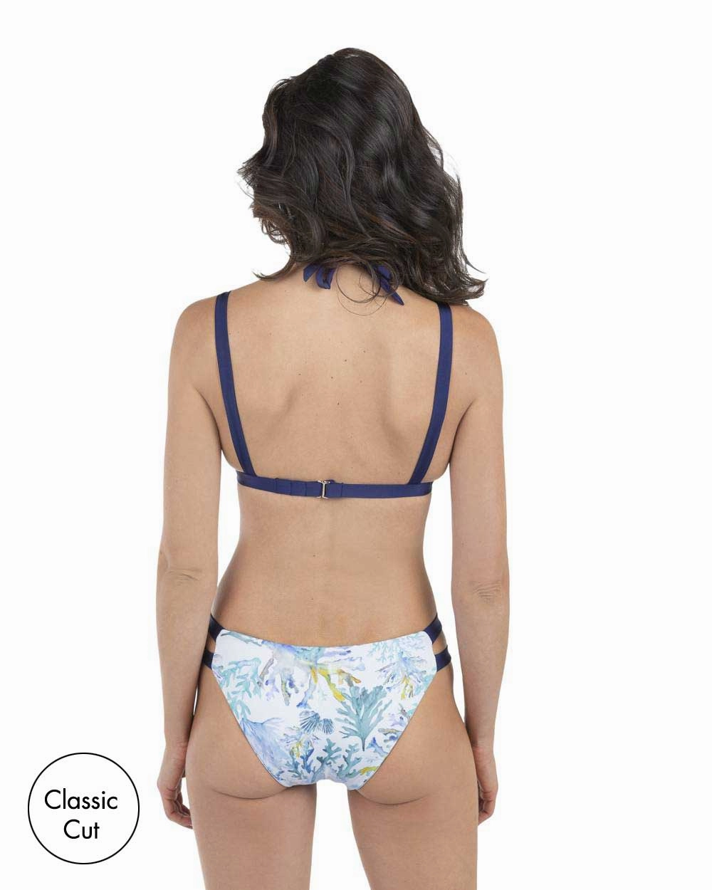 FINAL SALE Envy Push Up Two Tab Halter Swimsuit Top & Two Tab Bottom