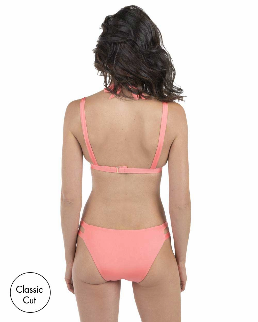 FINAL SALE Envy Push Up Two Tab Halter Swimsuit Top & Two Tab Bottom