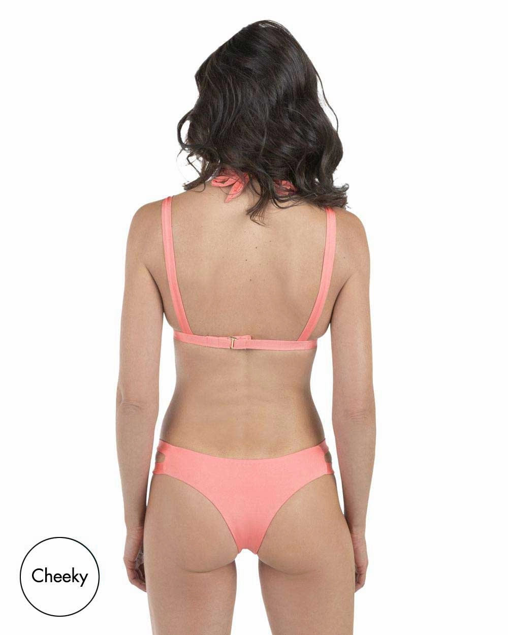 FINAL SALE Envy Push Up Two Tab Halter Swimsuit Top & Two Tab Bottom