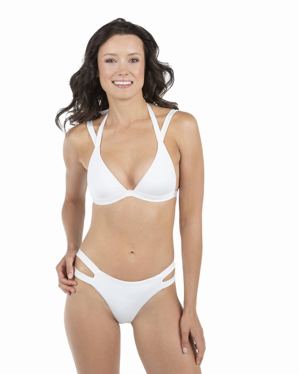 FINAL SALE Envy Push Up Two Tab Halter Swimsuit Top & Two Tab Bottom