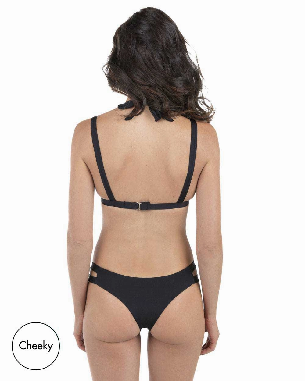 FINAL SALE Envy Push Up Two Tab Halter Swimsuit Top & Two Tab Bottom