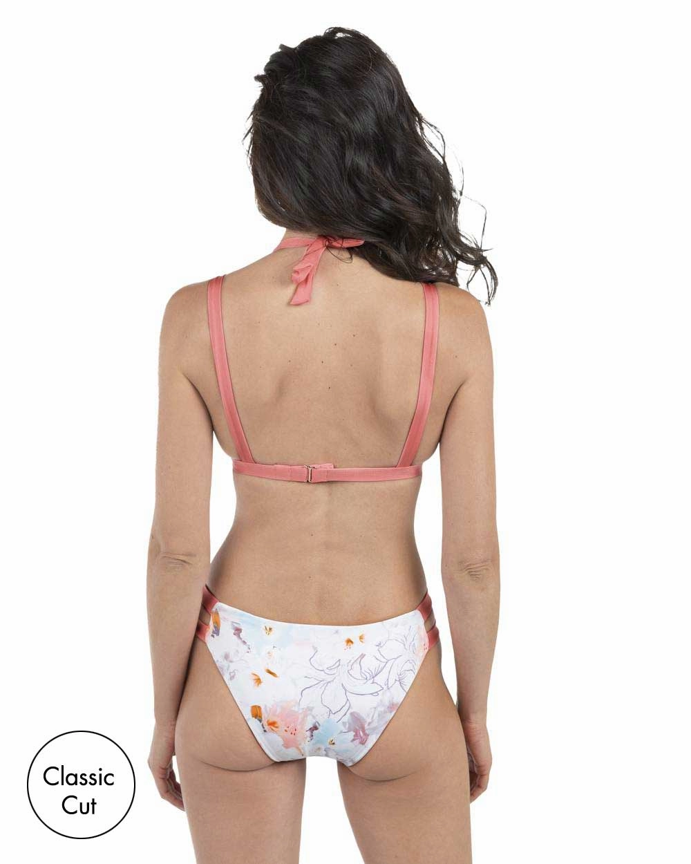 FINAL SALE Envy Push Up Two Tab Halter Swimsuit Top & Two Tab Bottom