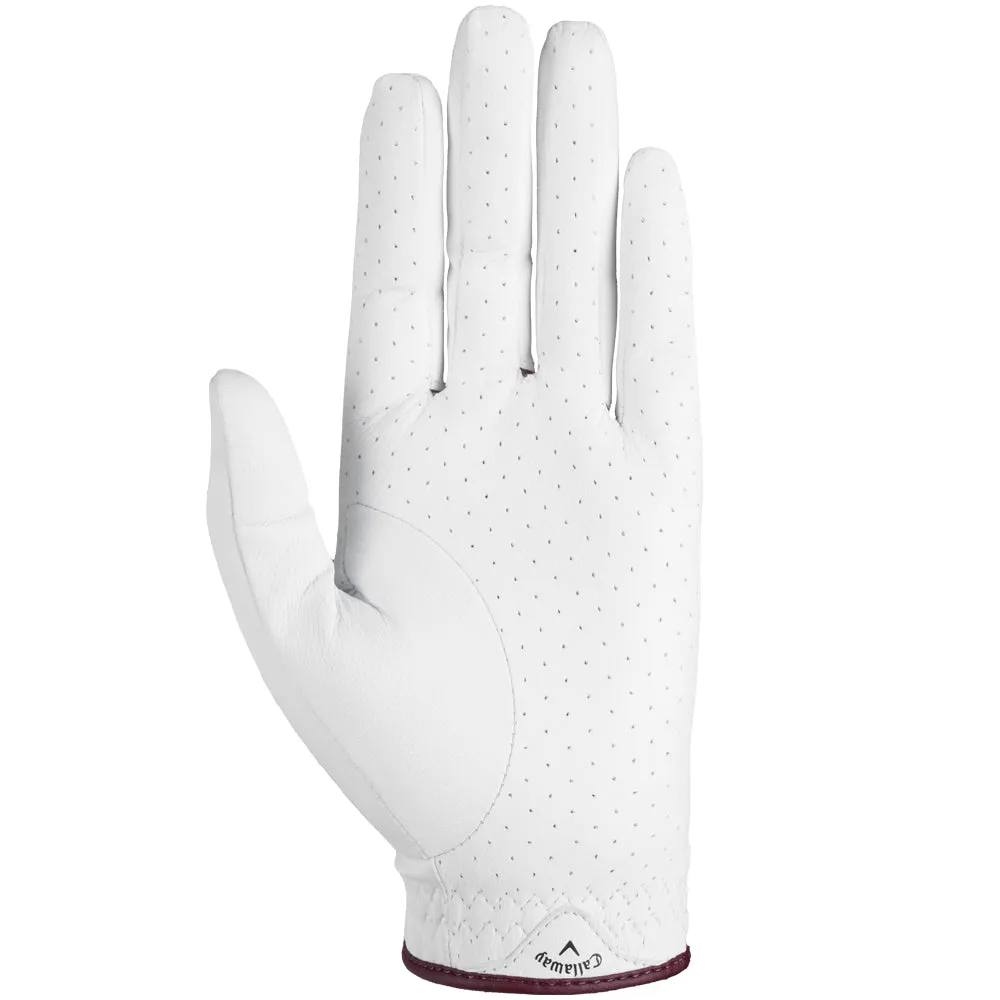 Callaway Ladies Reva Golf Glove - White/Eggplant, Golf putter for beginners, Funny golf gifts