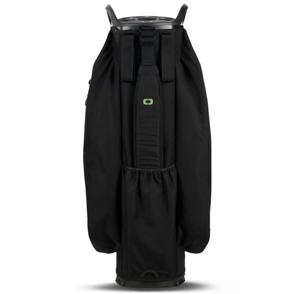 OGIO All Elements Silencer Waterproof Cart Bag - Black, Golf elbow brace, Callaway Paradym irons, Ping G430 hybrid