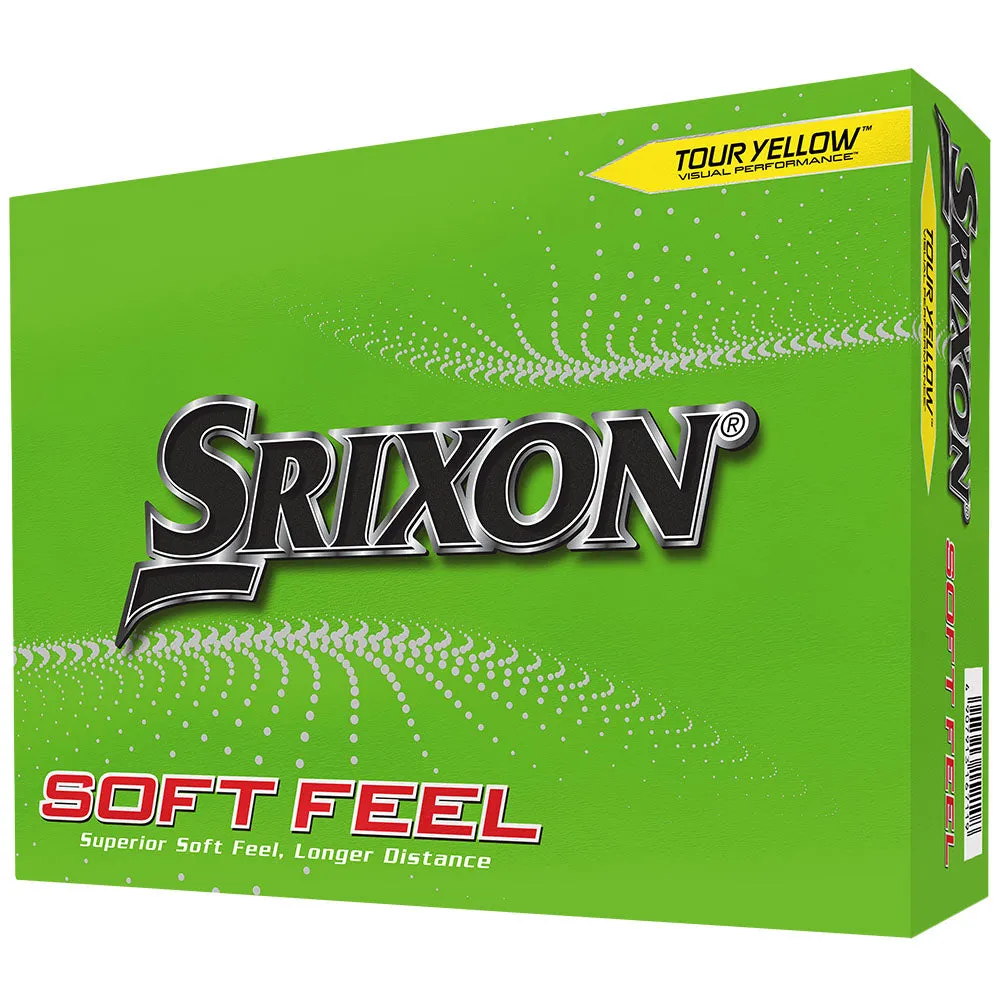 Srixon Soft Feel Golf Balls - Yellow - 12 Pack, Personalized golf bag, Golf shoes for plantar fasciitis, Golf posture corrector