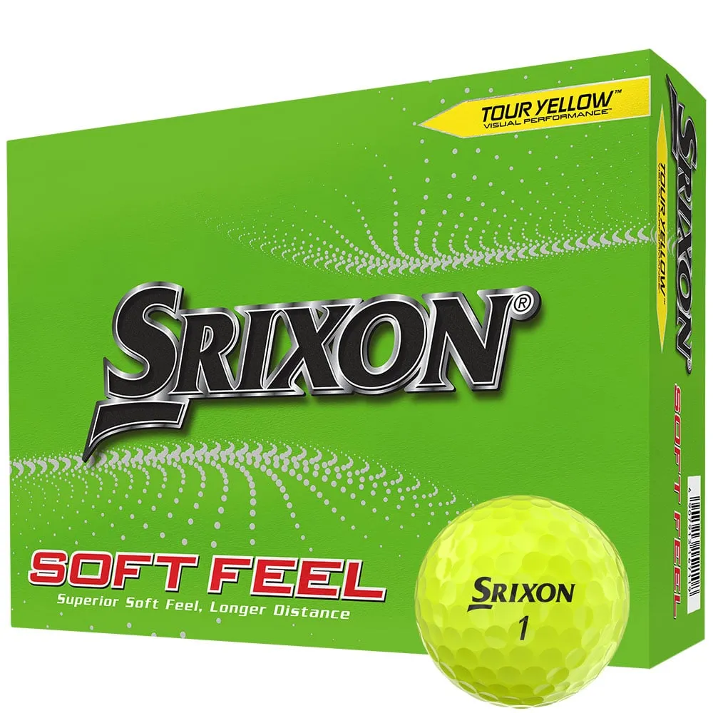 Find Your Perfect Fit Srixon Soft Feel Golf Balls - Yellow - 12 Pack Too Good to Miss, Top-rated golf rangefinders 2024, Golf club regripping kit, Golf gloves for men