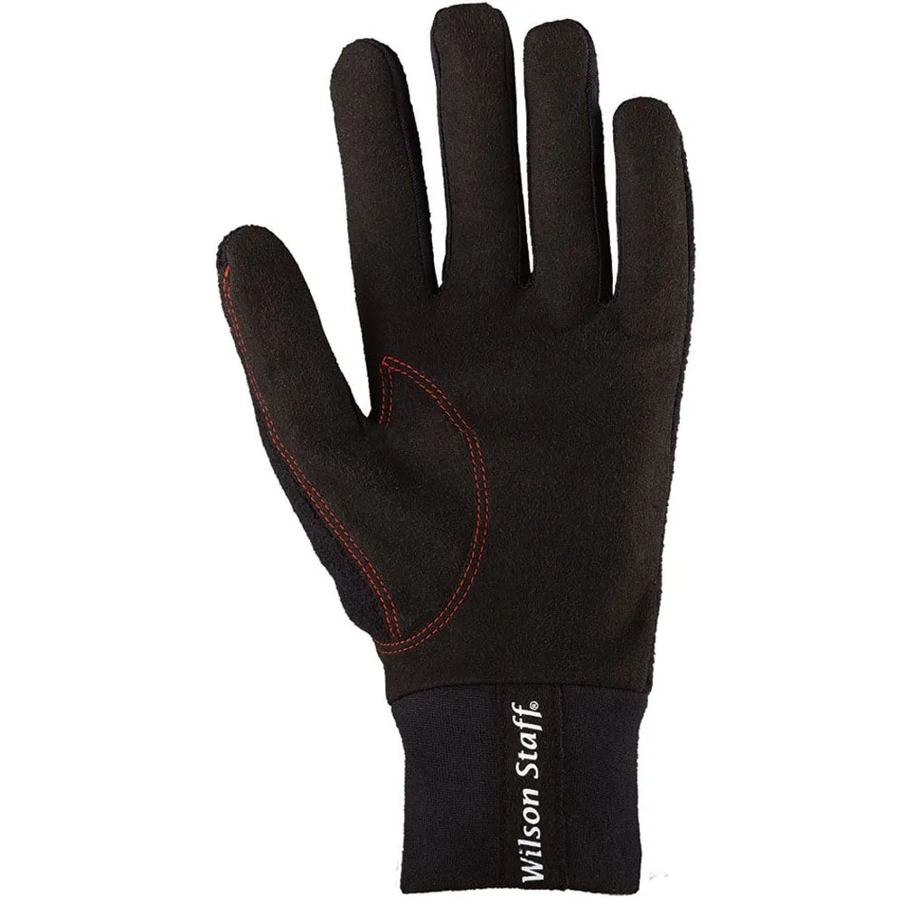 Wilson Staff Winter Microfiber Suede Golf Gloves (Pair) - Black, Personalized golf tees, Spikeless golf shoes