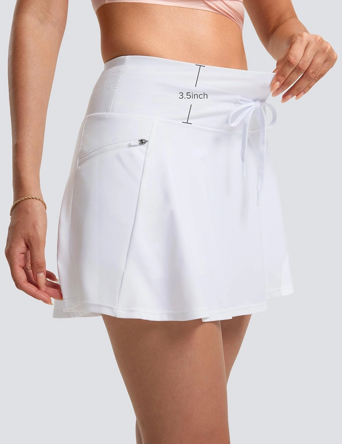 FitsT4 Sports Women's 15" Swim Skirts Skort with Shorts 4 Pockets High Waisted Bathing Suit Swimwear Swimsuit Bottoms