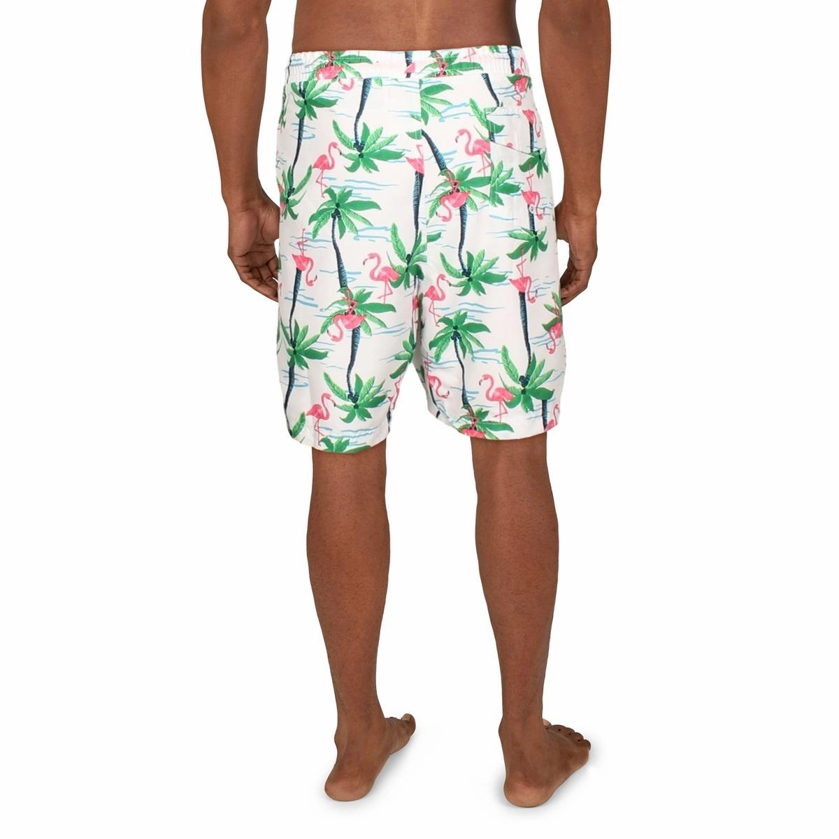Flamingo Island Mens Printed 7" Inseam Swim Trunks