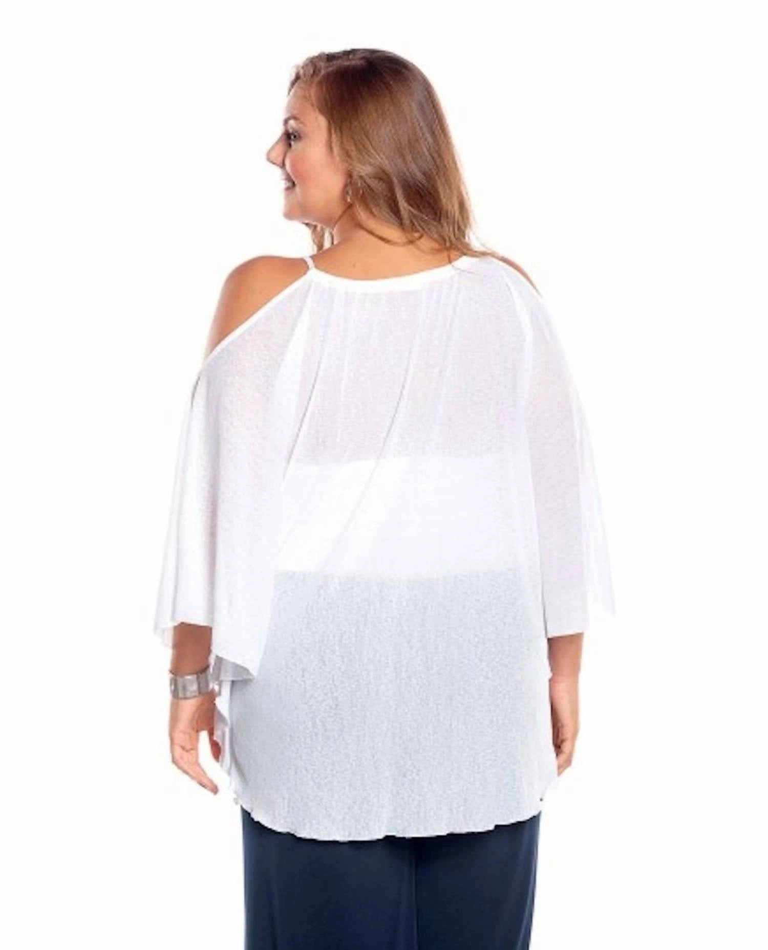 Flirty Plus Size Cover Up Dress In White