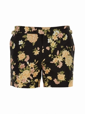 Floral-Patterned Swimsuit With Tailored Fit