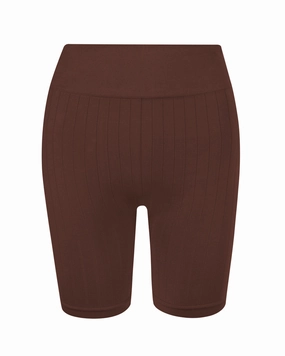 FLUID Flat Ribbed Shorts | Maroon