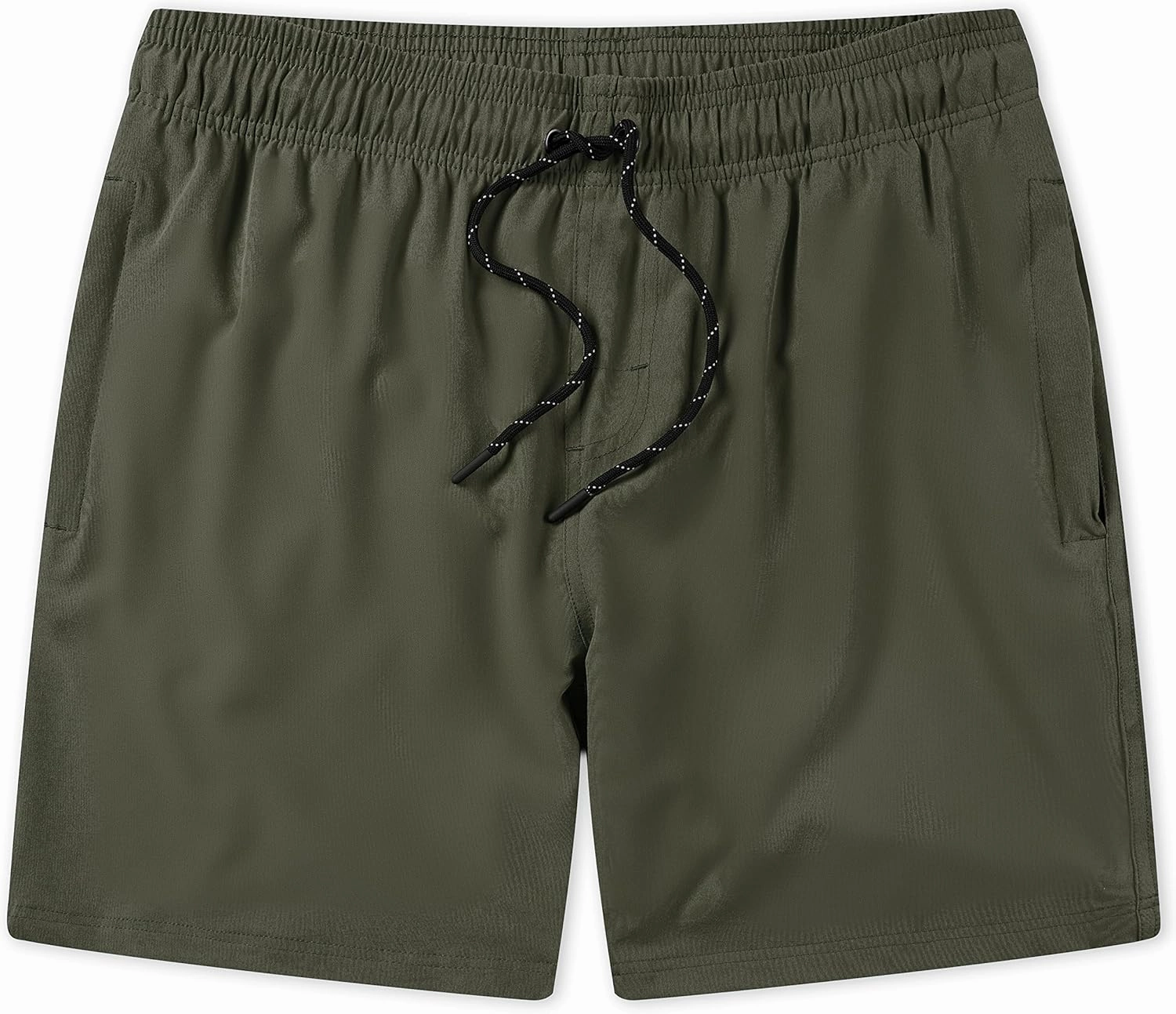 Flytop Mens Swim Trunks Quick Dry Board Shorts with Zipper Pockets Bathing Suit