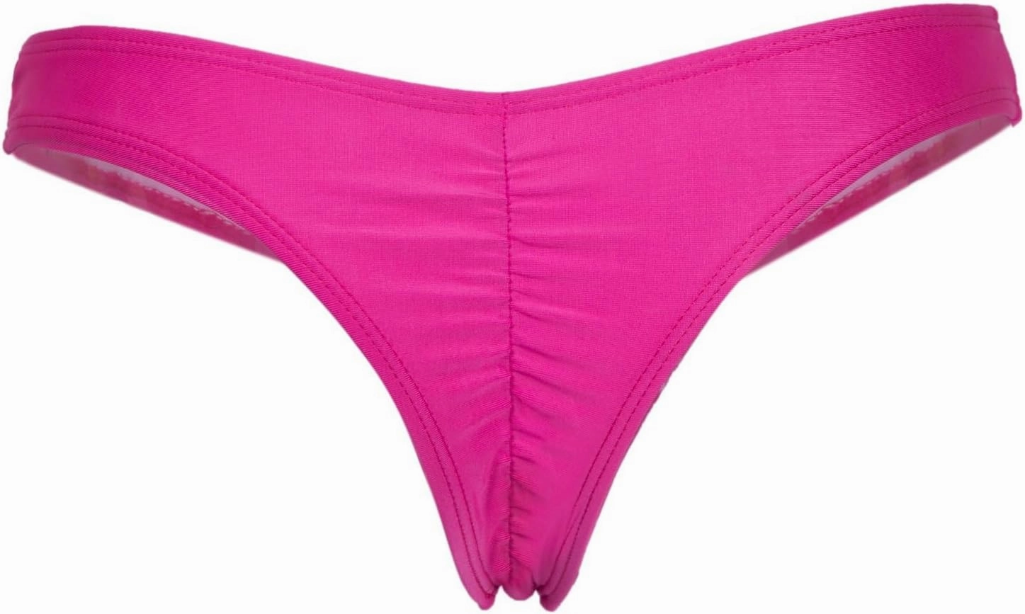 FOCUSSEXY Women's Hot Summer Brazilian Beachwear Bikini Bottom Thong Swimwear