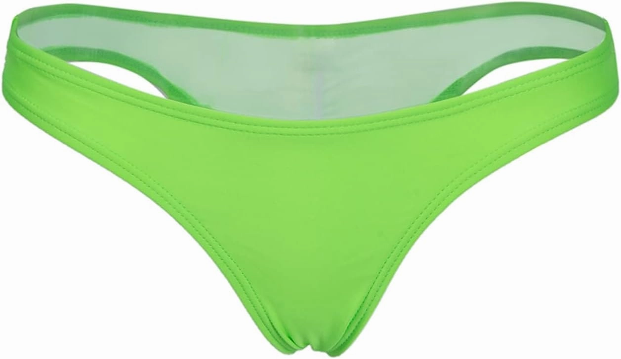 FOCUSSEXY Women's Hot Summer Brazilian Beachwear Bikini Bottom Thong Swimwear