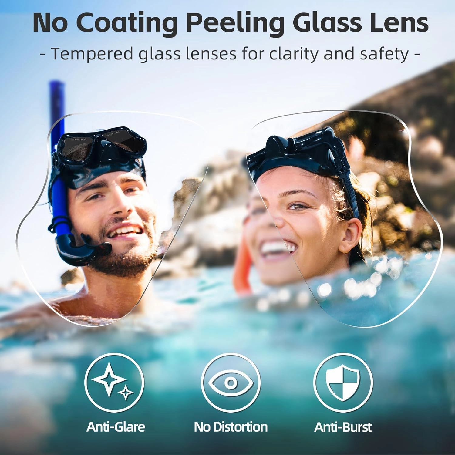 Freela Swim Goggles with Nose Cover Adult Swimming Goggles 180??Clear View Snorkeling Diving Mask for Pool Beach