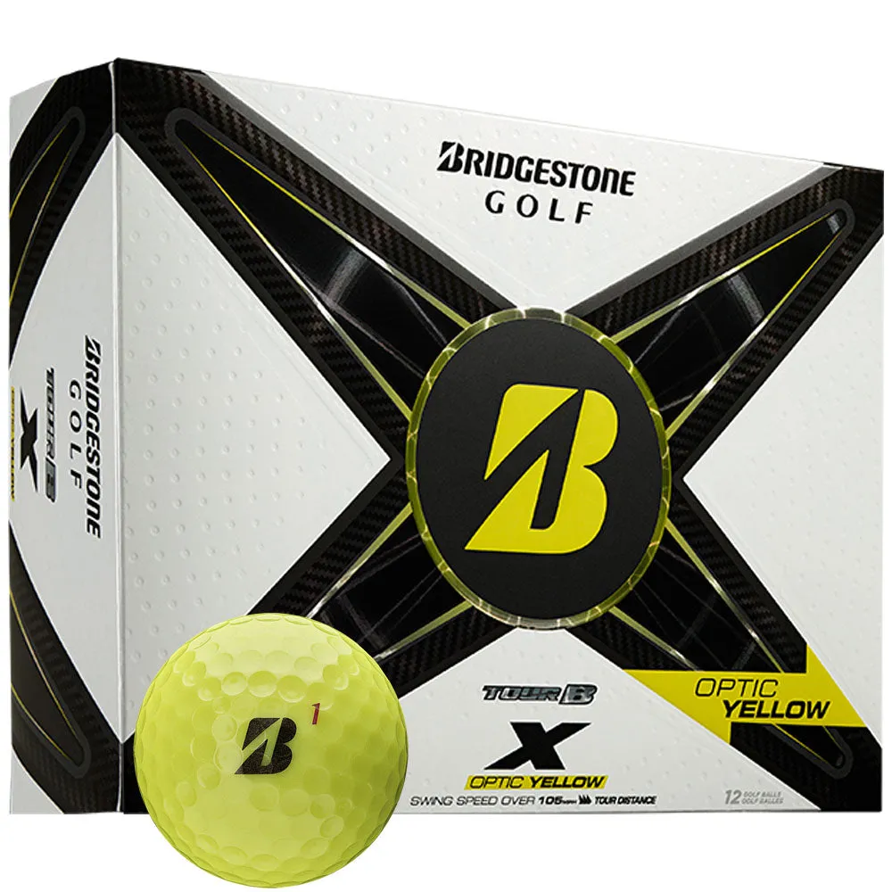 Fresh Drop Bridgestone TOUR B X Golf Balls - Yellow - 12 Pack Trending Now, Low compression golf balls, Golf putter for beginners