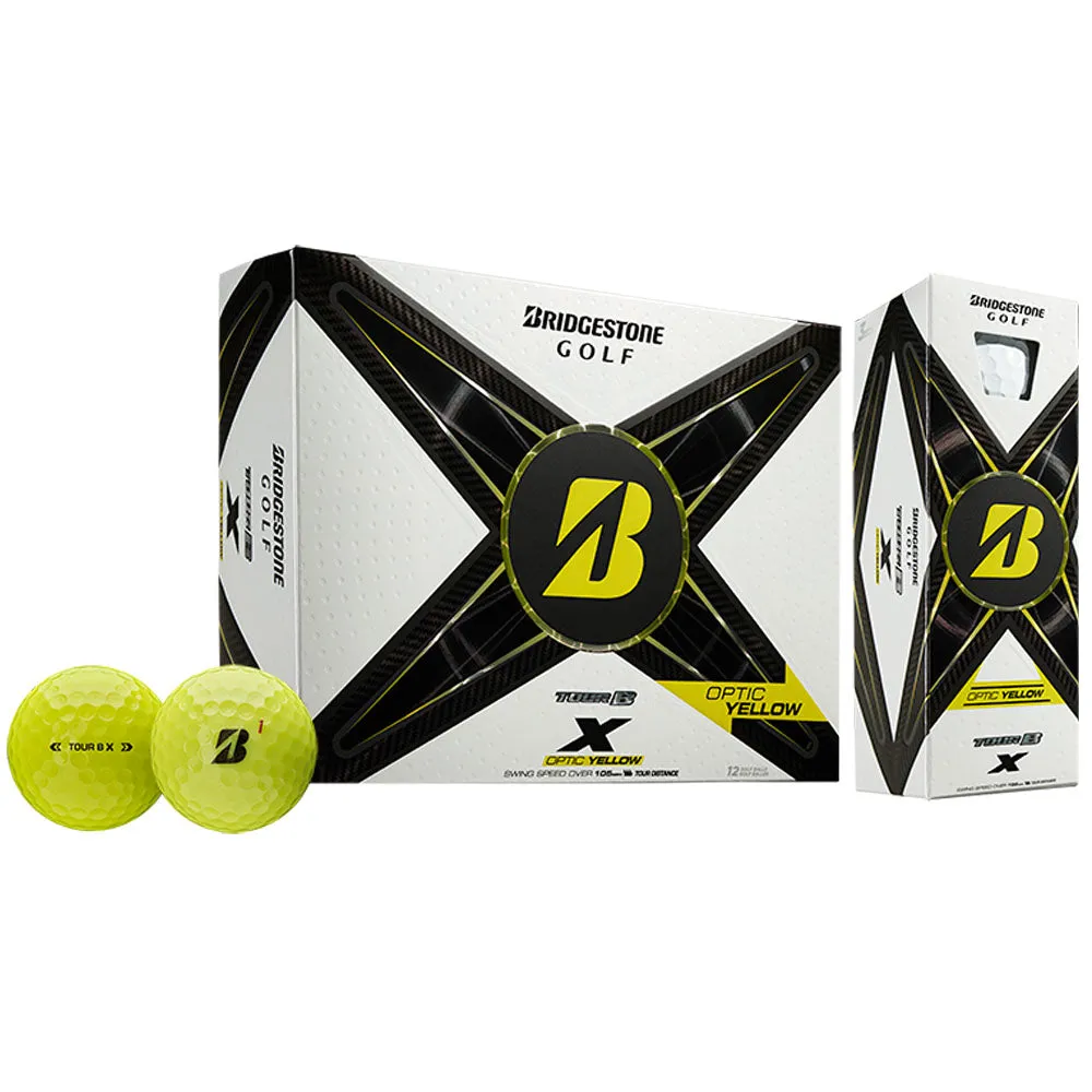 Bridgestone TOUR B X Golf Balls - Yellow - 12 Pack, Men's golf polo shirts, Golf accessories for beginners, Rain golf gloves
