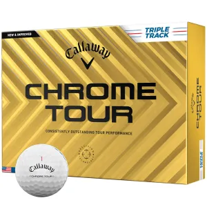 Fresh Drop Callaway Chrome Tour Triple Track Golf Balls - White - 12 Pack While Supplies Last, Best golf irons, Callaway golf set, Golf club travel bag hard case