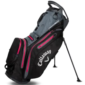 Fresh Drop Callaway Fairway 14 HD Waterproof Stand Bag - Black/Charcoal/Pink A Smarter Choice, Golf ball retriever, Golf club head covers, Electric golf trolley