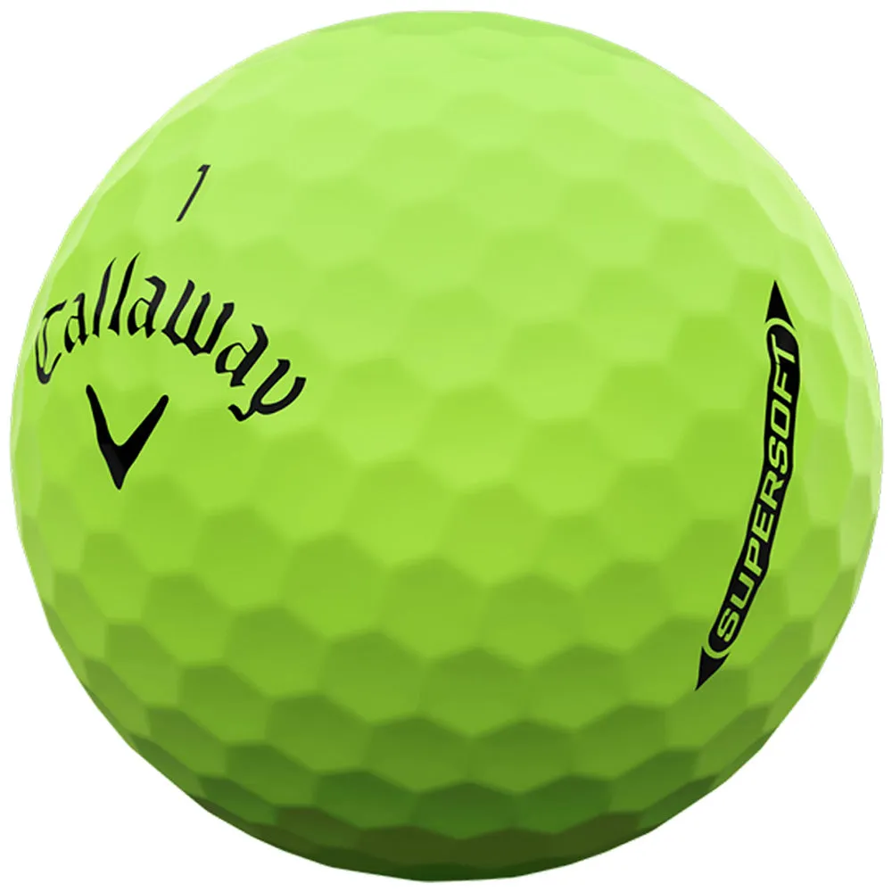 Callaway Supersoft Golf Balls - Matte Green - 12 Pack, Golf simulator for home