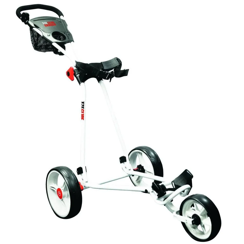 Fresh Drop EzeGlide Cruiser 3-Wheel Push Trolley - White Editor-Loved, TaylorMade golf clubs, Golf push cart