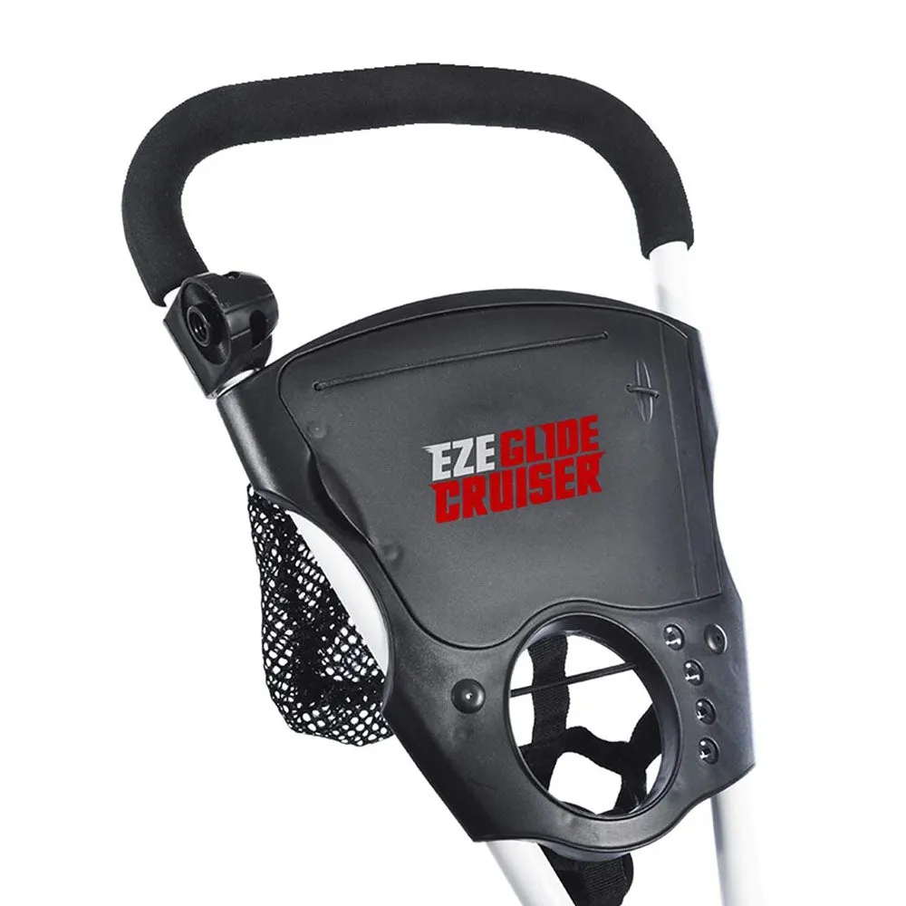 EzeGlide Cruiser 3-Wheel Push Trolley - White, Golf balls for distance