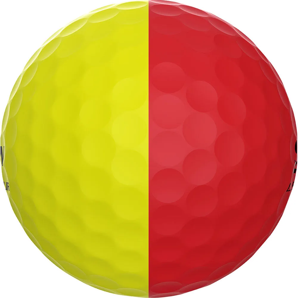 Q-STAR Tour Divide Golf Balls - Yellow/Red - 12 Pack, Golf vest for men, Golf organizer for car