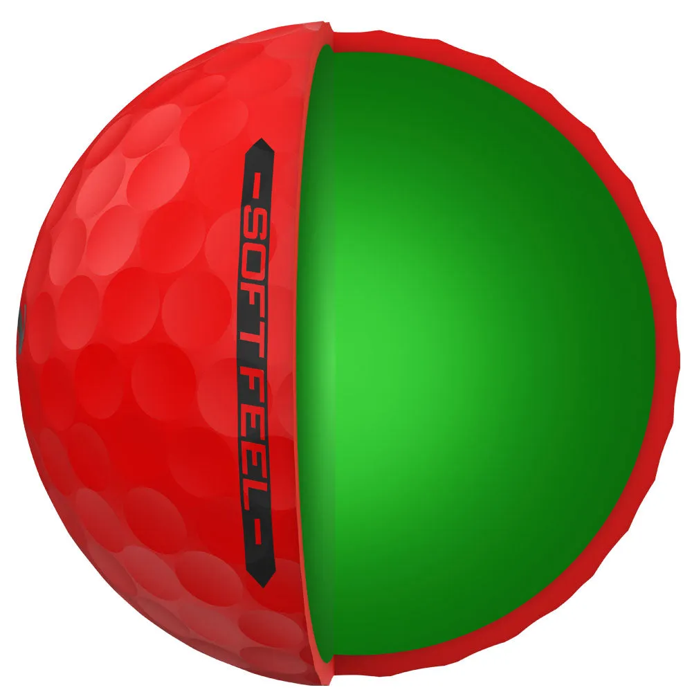 Srixon Soft Feel Golf Balls - Brite Red - 12 Pack, Golf tournament gifts