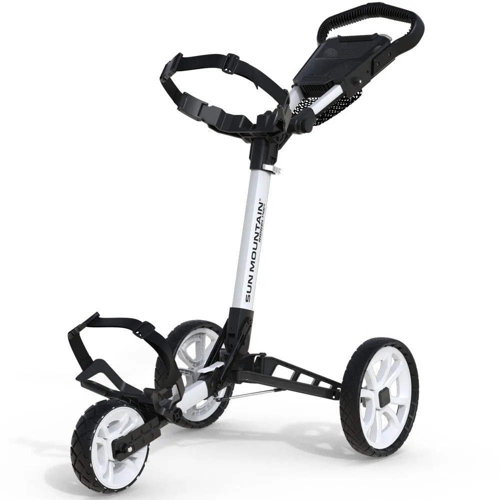 Fresh Drop Sun Mountain Ridgeline 3-Wheel Push Trolley - White Simple. Smart. Powerful., Graphite golf shafts, Golf accessories for women