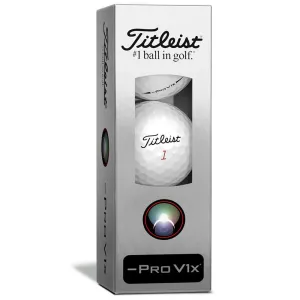 Fresh Drop Titleist Pro V1x Left Dash Golf Balls - White - 3-Ball Sleeve Trending Choice, Summer golf shoes