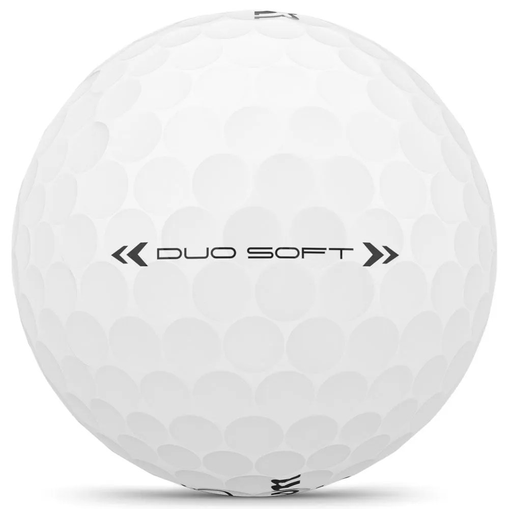 Wilson Staff Duo Soft Golf Balls - White - Double Dozen, Golf stretching straps