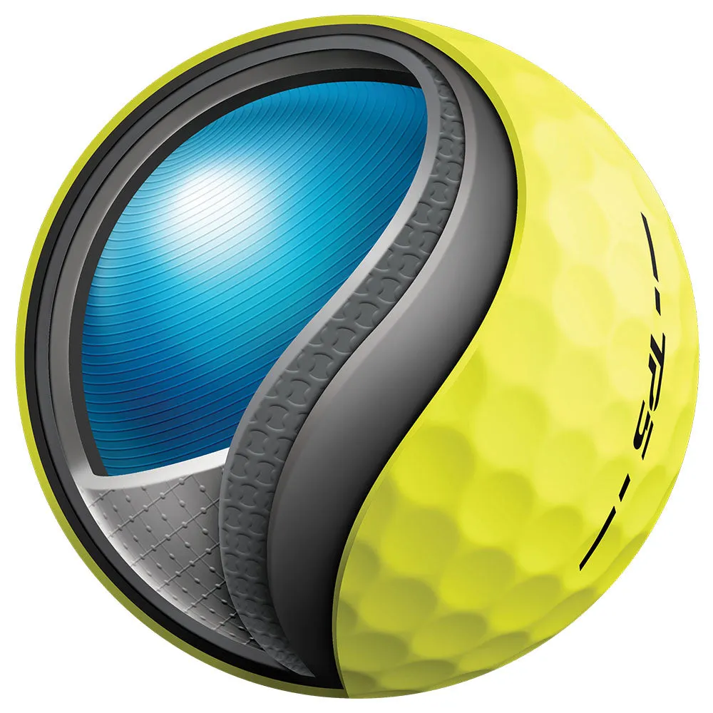 TaylorMade TP5 Golf Balls - Yellow - 12 Pack, Compression golf socks, Golf organizer for car