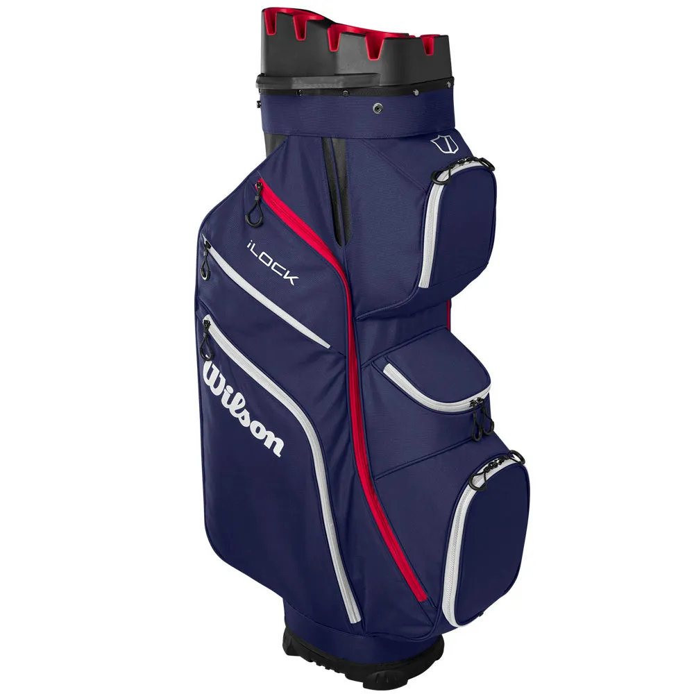 Wilson I-Lock Cart Bag - Navy/White/Red, Golf shaft flex chart, Forged vs cast irons, Golf club cleaner