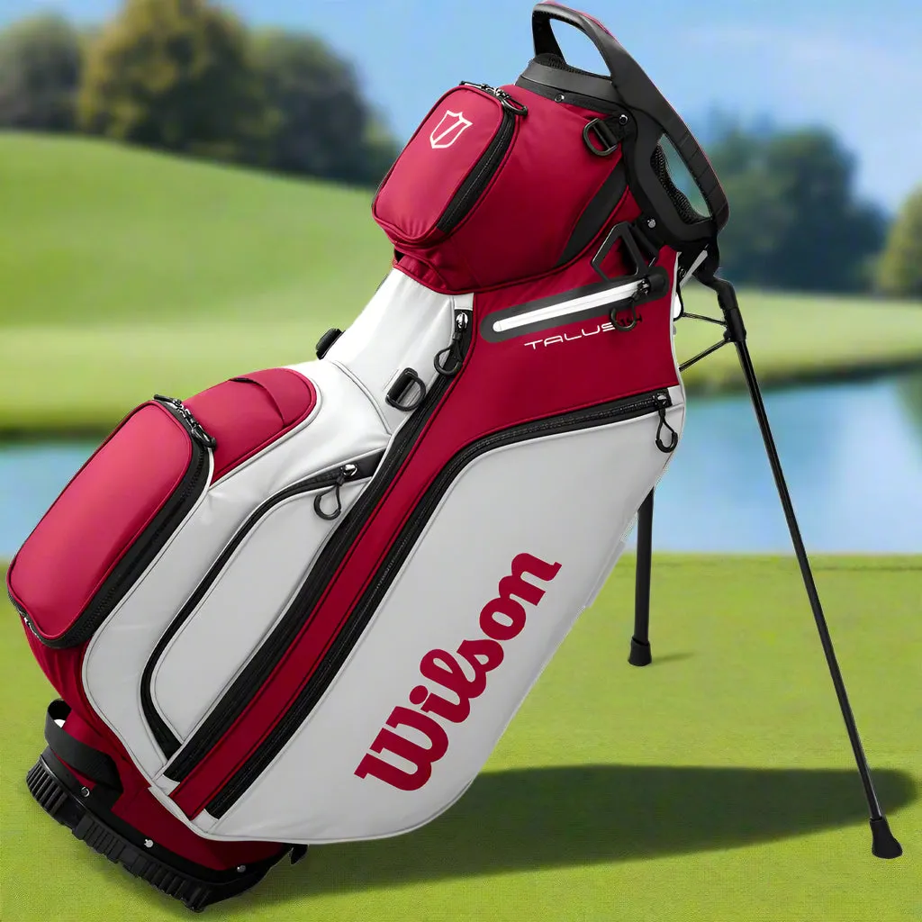 Wilson Talus Stand 14 Bag - Staff Red, Golf organizer for car, Golf stand bag