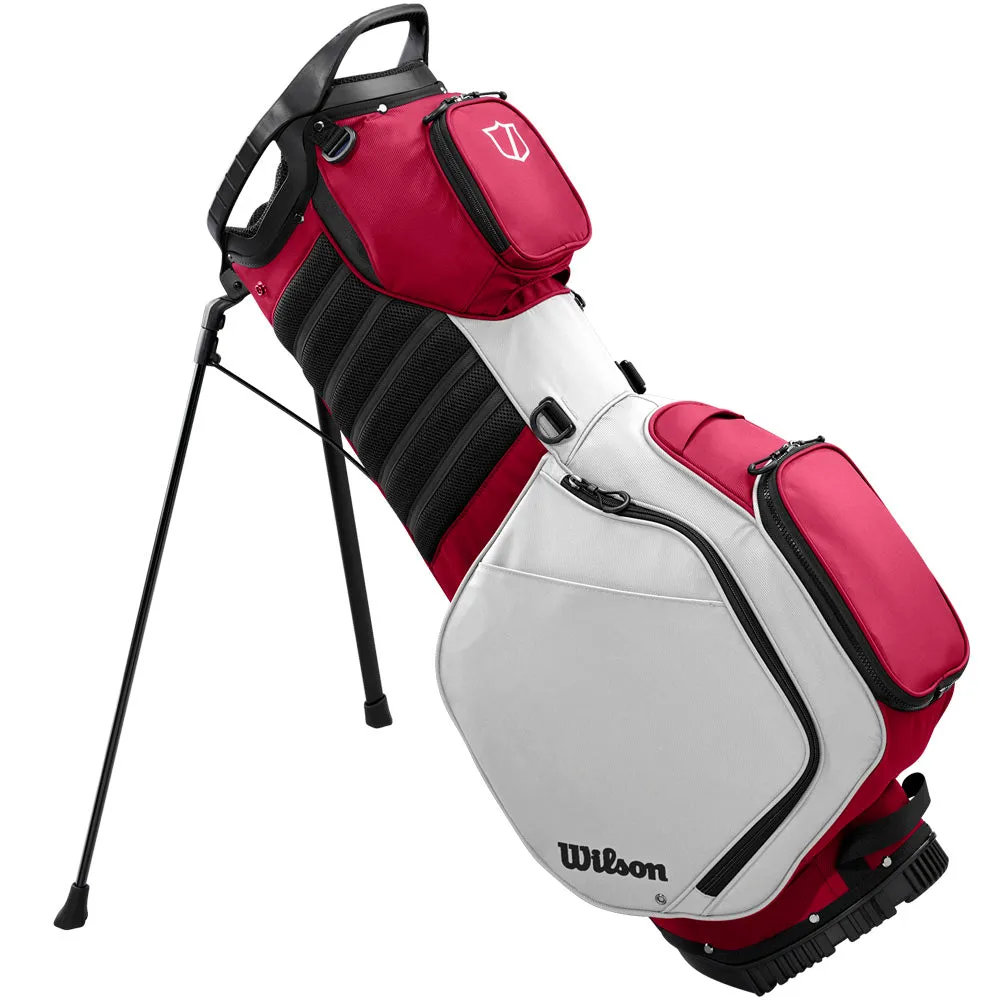 Wilson Talus Stand 14 Bag - Staff Red, Senior golf clubs, Golf resistance bands