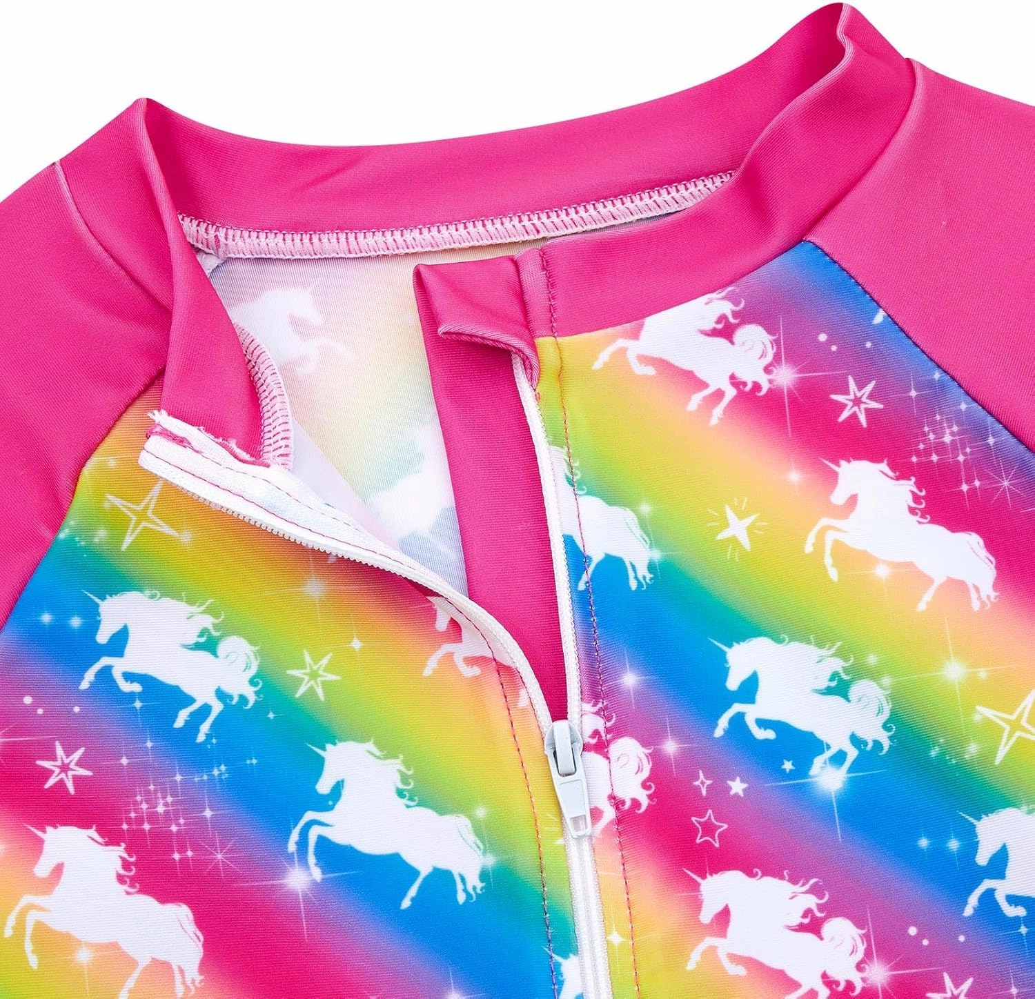 Funnycokid Girls Swimsuit Kids Bathing Suit 3-7 Years Rashguard Swimwear Long Sleeve 3 Piece Toddler