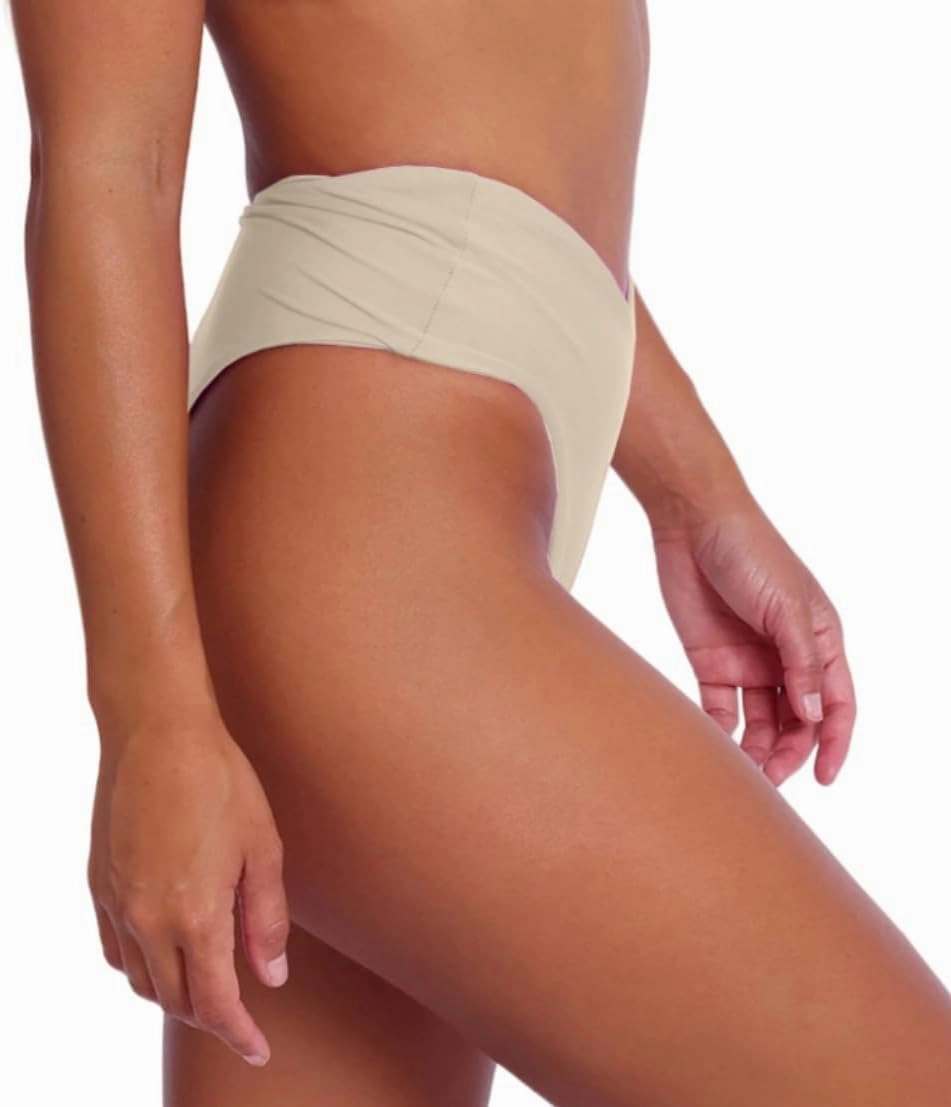 geluboao Women's Bikini Bottom Sexy V Cut High Cut Swimsuit High Waisted Bathing Suit Bottoms