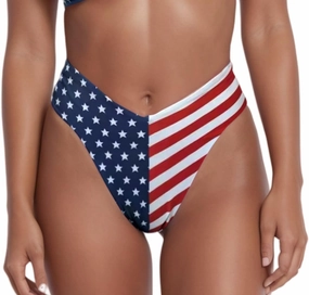 geluboao Women's Bikini Bottom Sexy V Cut High Cut Swimsuit High Waisted Bathing Suit Bottoms