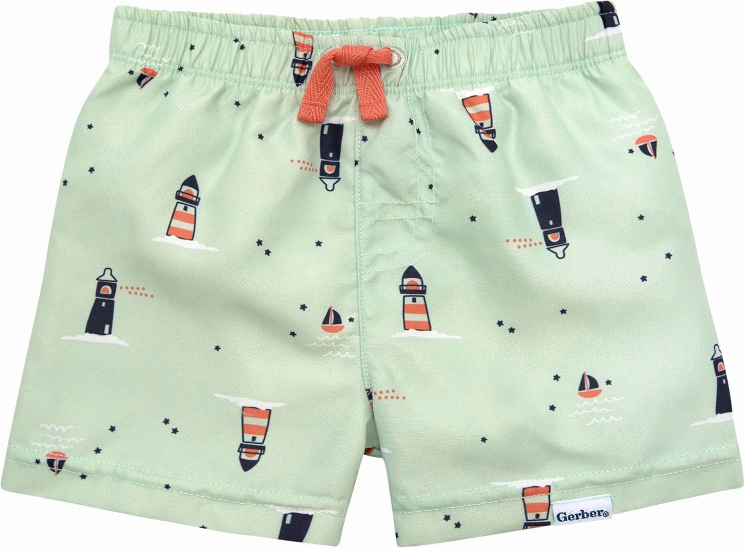 Gerber Baby Boys' Toddler Long Sleeved Rashguard Swim Bathing Suit Set
