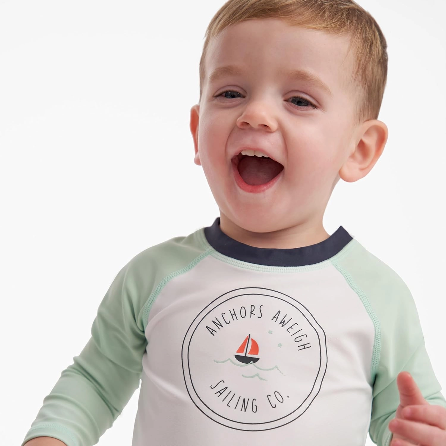 Gerber Baby Boys' Toddler Long Sleeved Rashguard Swim Bathing Suit Set