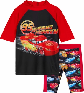 Get Trend Swimsuit Bathing Suit Kids Boys 2 Piece Set Rash Guard Top and Swim Trunks Toddler Swimsuits for Beach Pool