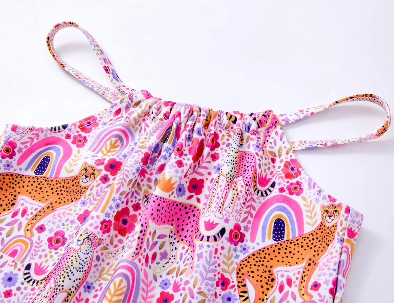 Girls Swimsuit 2-Piece Halter Tankini Set Beach Sport Bathing Suit UPF 50  Swimwear for 3-12 Years Old Kids