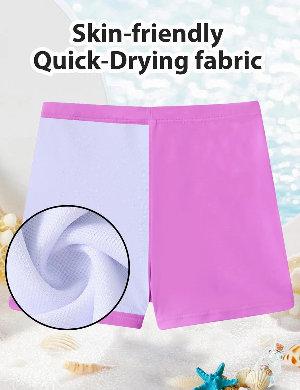 Girls Tankini Swimsuits Set Size 7-12Y Two Piece Bathing Suits with Shorts Adjustable Cross Strap Swimwear