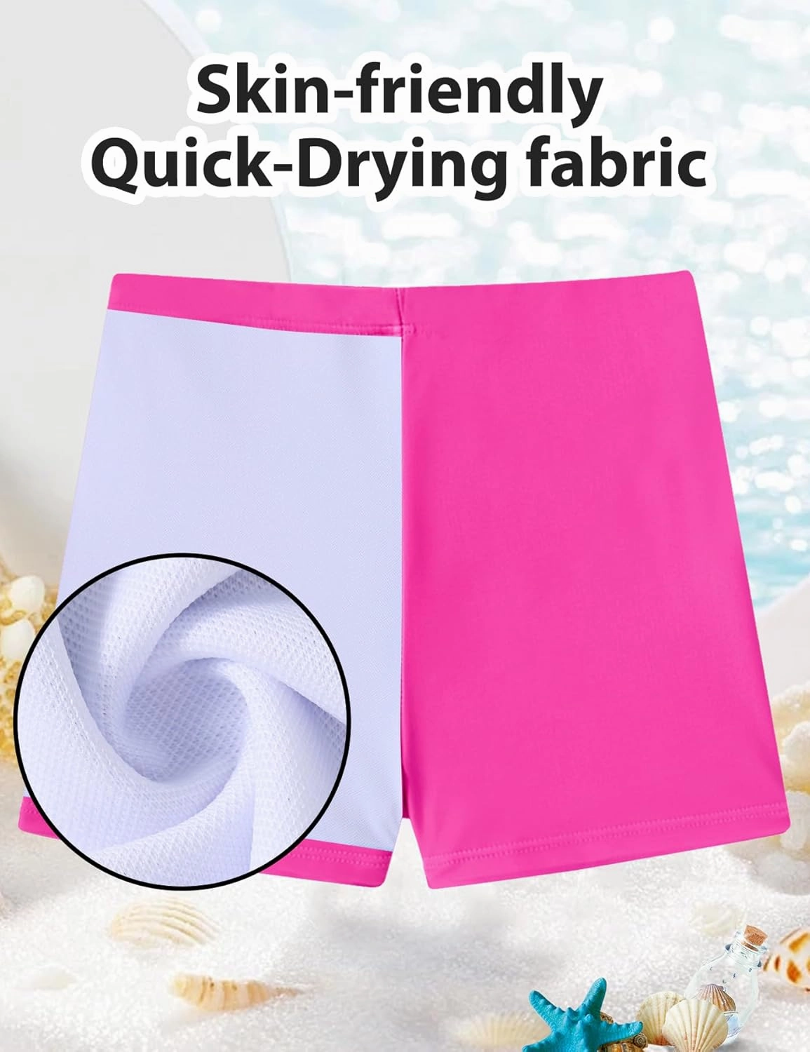 Girls Tankini Swimsuits Set Size 7-12Y Two Piece Bathing Suits with Shorts Adjustable Cross Strap Swimwear