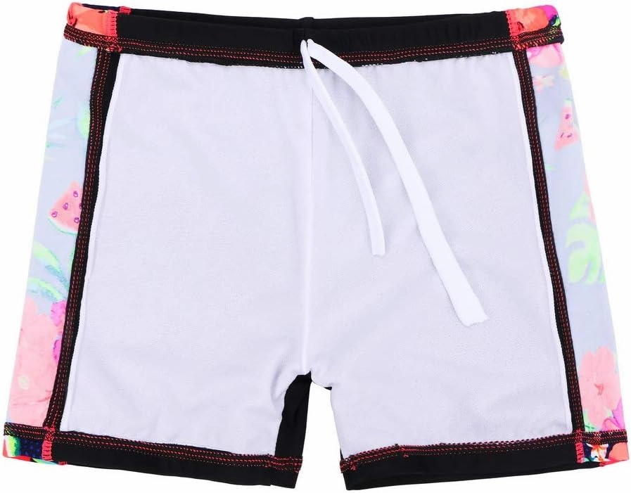 Girls Two Piece Swimsuit Floral UPF 50  Rash Guard Set Kids Beach Swimwear
